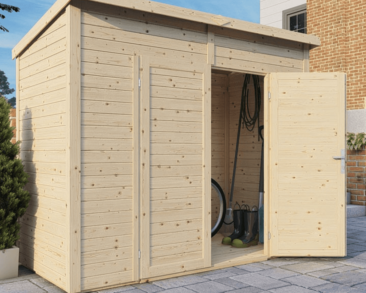 Abri de jardin bois Midway – 244 x 121 cm