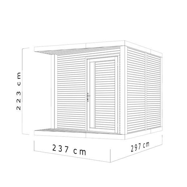 Abri de Jardin Moderne – 7.1 m2 – Finition Haut de Gamme- Prix usine – DESTOCKAGE