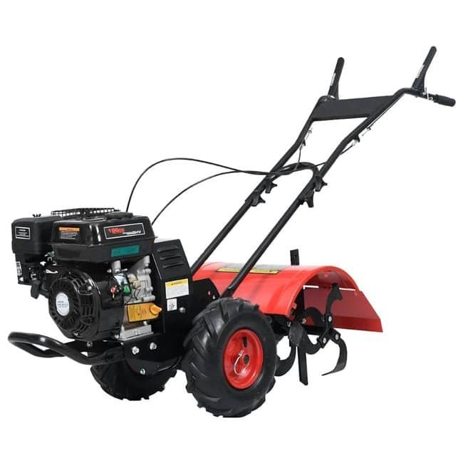 Cultivateur à Essence 6,5 ch 196 cc, Largeur de Travail 50 cm, Profondeur Réglable 350 mm