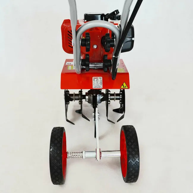 HECHT 752 Motobineuse Moteur 2 temps Fraiseuse Houe Jardin Houe du cultivateur 16 couteaux 14.3 kg largeur travail 25cm 9000tr/min
