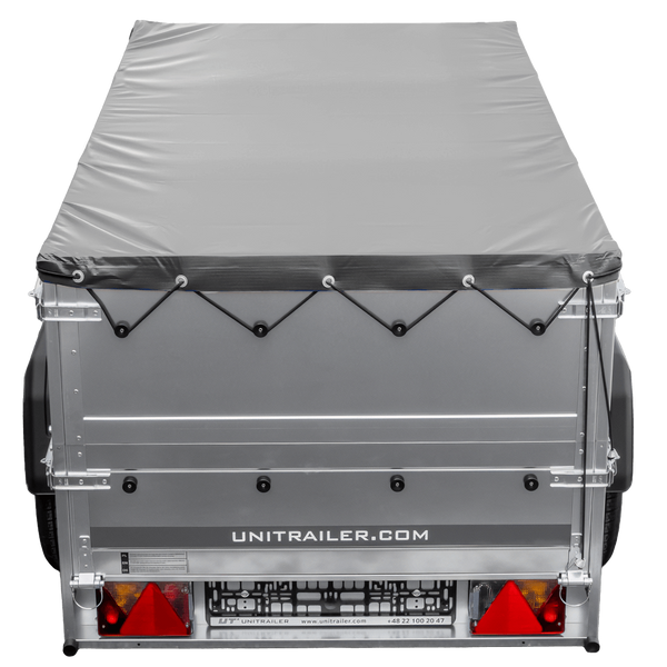 Remorque neuve 200x106 avec bâche plate, rehausses de ridelles et roue jockey - Garden Trailer 200 KIPP