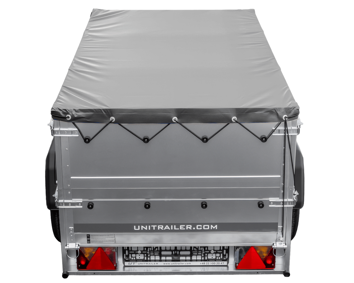 Remorque neuve 200x106 avec bâche plate, rehausses de ridelles et roue jockey - Garden Trailer 200 KIPP