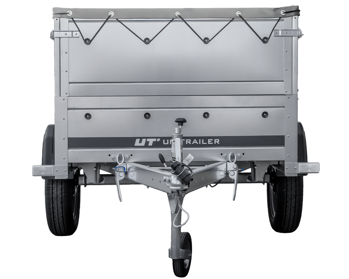Remorque neuve 200x106 avec bâche plate, rehausses de ridelles et roue jockey - Garden Trailer 200 KIPP
