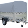 Remorque haute avec rehausses de ridelles et bâche haute - 2,30 x 1,25 m - Garden Trailer 230 KIPP