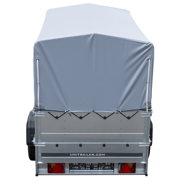 Remorque haute avec rehausses de ridelles et bâche haute - 2,30 x 1,25 m - Garden Trailer 230 KIPP