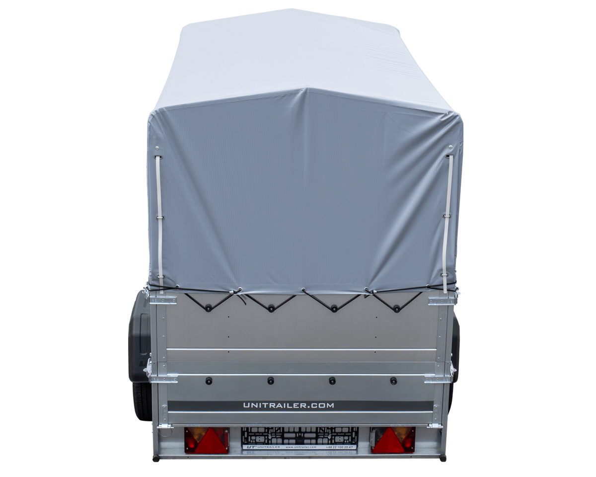 Remorque haute avec rehausses de ridelles et bâche haute - 2,30 x 1,25 m - Garden Trailer 230 KIPP