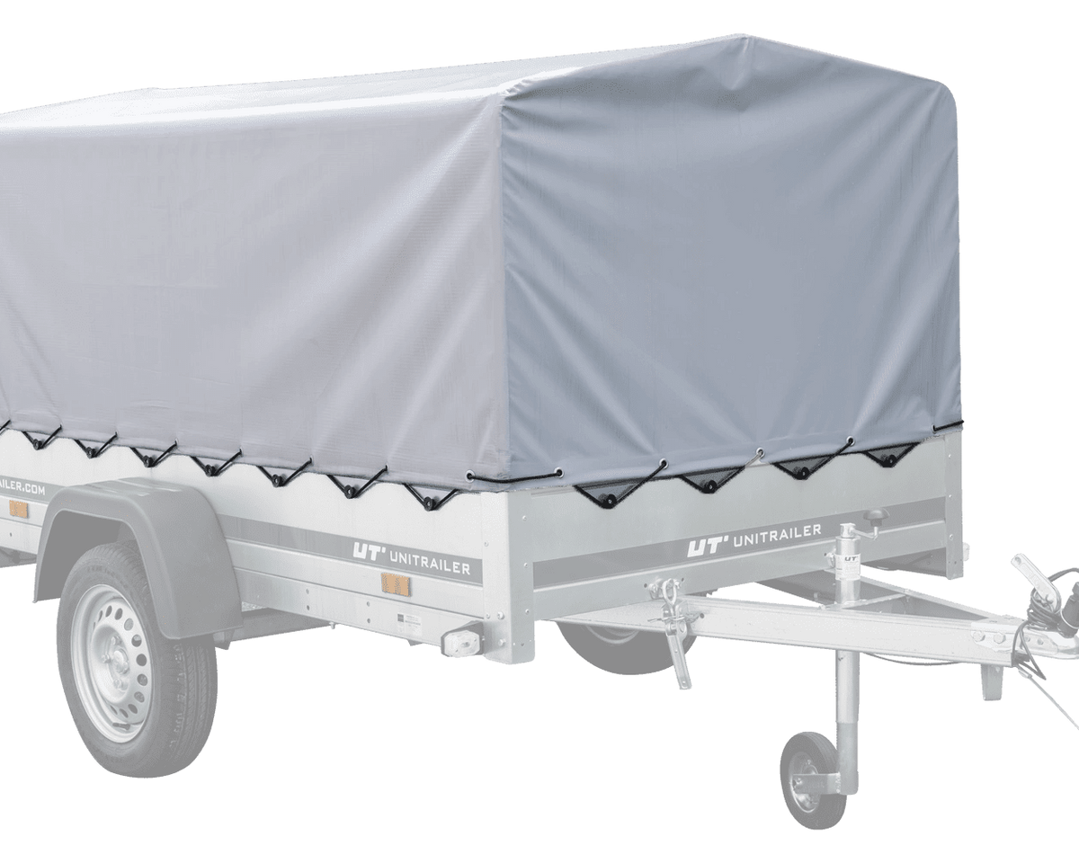 Remorque haute avec rehausses de ridelles et bâche haute - 2,30 x 1,25 m - Garden Trailer 230 KIPP