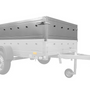 Remorque un essieu 230x125 UNITRAILER GARDEN 230 KIPP avec côtés BIS et couverture en aluminium