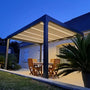Pergola bioclimatique en aluminium Menea 4x3 motorisée grise