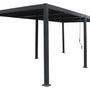 Pergola bioclimatique "Windsor" en aluminium - 3 x 6 m - Gris