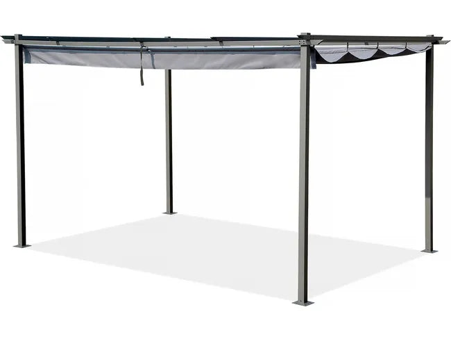 Pergola Bioclimatique gris anthracite – Triomphe – 3x4m. aluminium. à lames orientables TRIOMPHE 4X3M