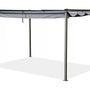 Pergola en métal avec toit rétractable - 3 x 4 m - Gris anthracite