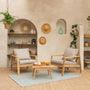 Salon de jardin en acacia - 2 Places